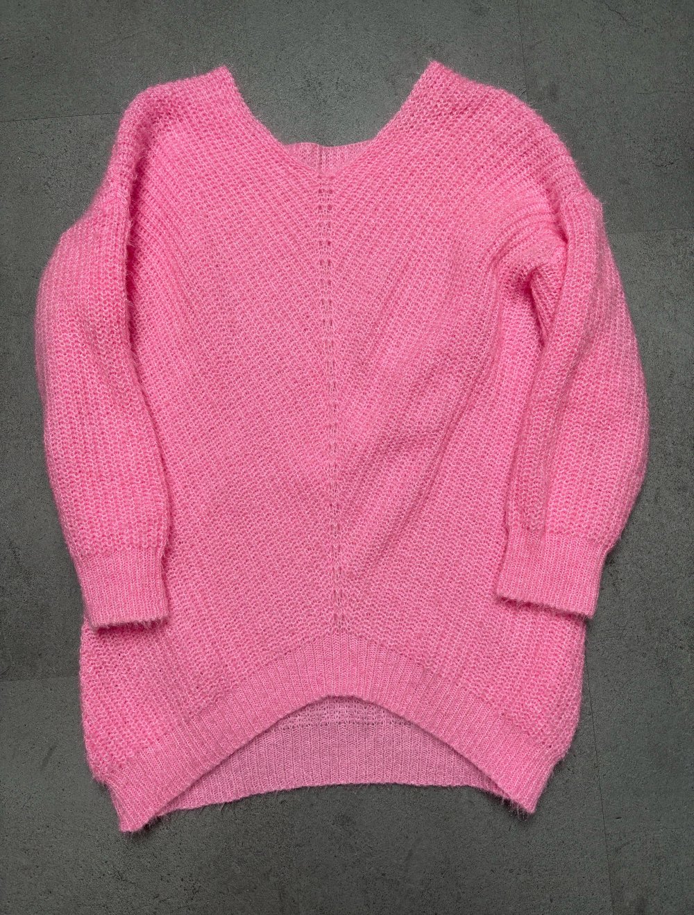 Strickpullover, lang, M/L