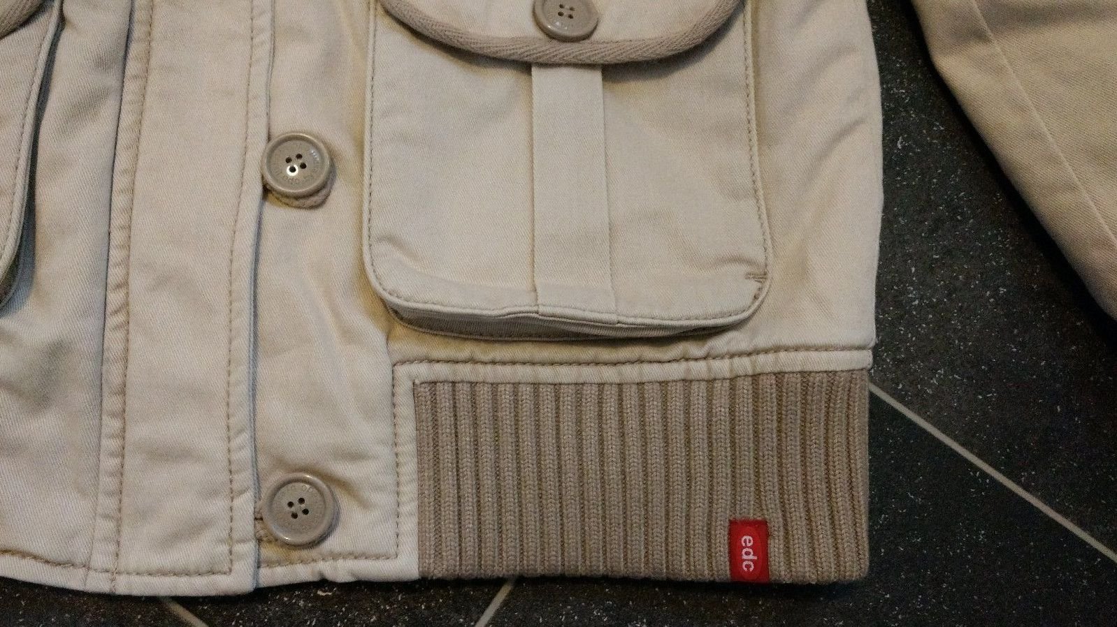 Esprit Edc Jacke Anorak Winterjacke Fellkragen S M Creme Damen