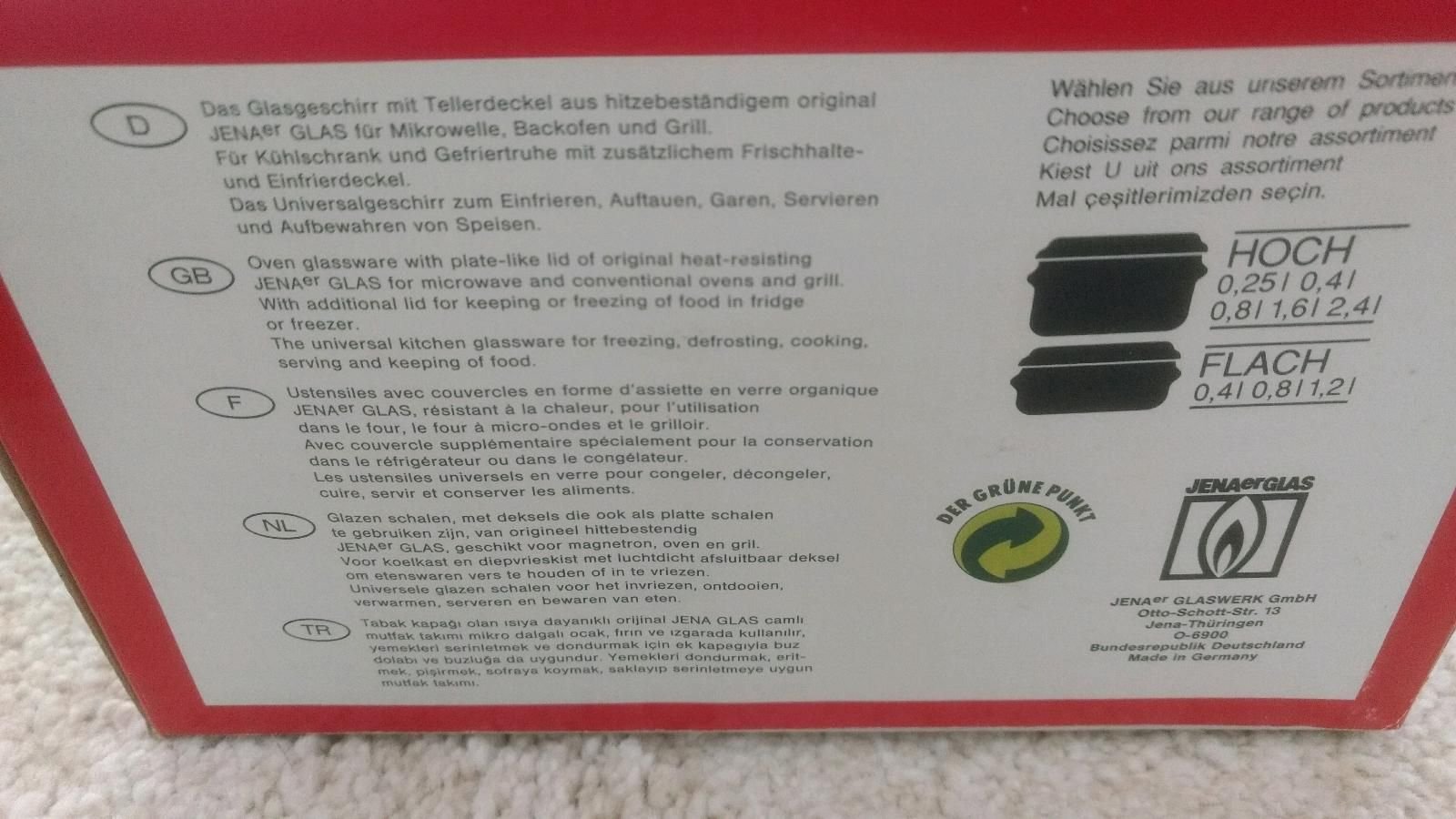  Jenaer Glas Das Original Set Neu OVP 