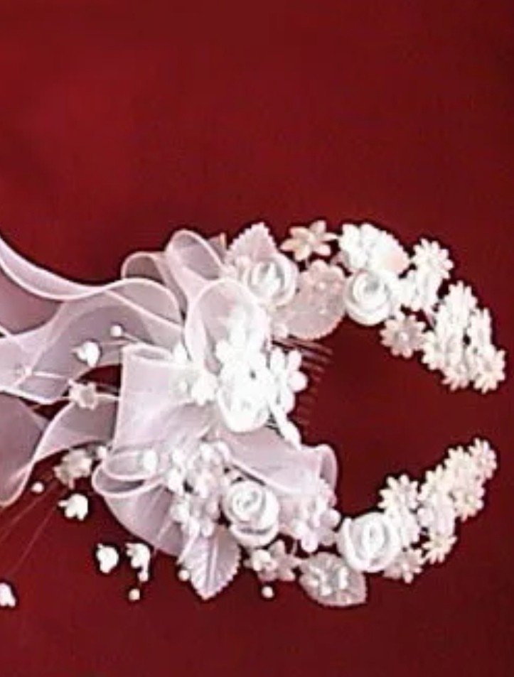 Neuw #kommunion #Kopfschmuck #Haargrsteck #weiß #Rosen