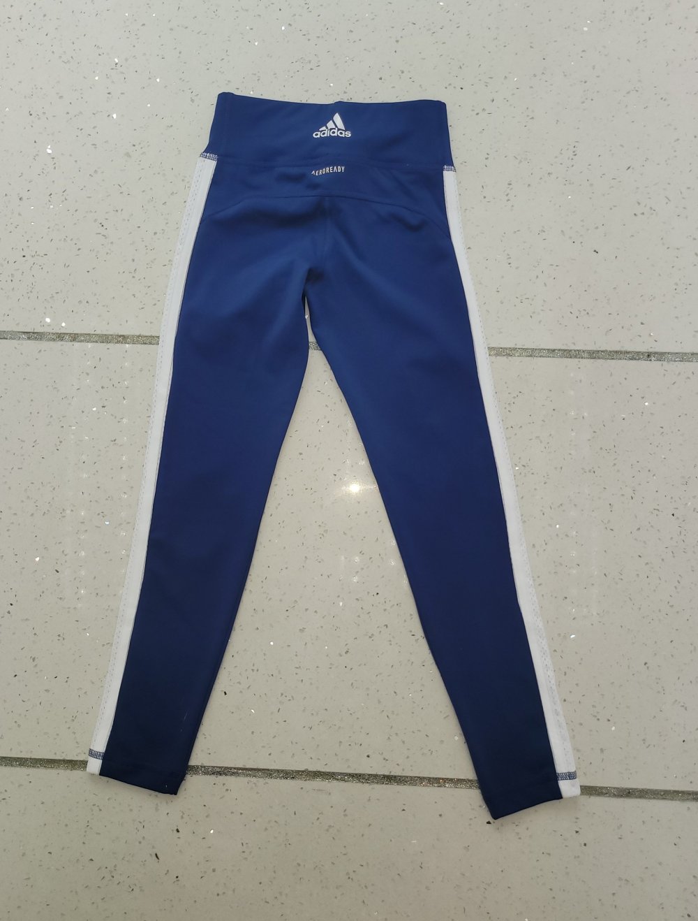 140 #Mädchen #Sport #leggings #Adidas #blau weiß