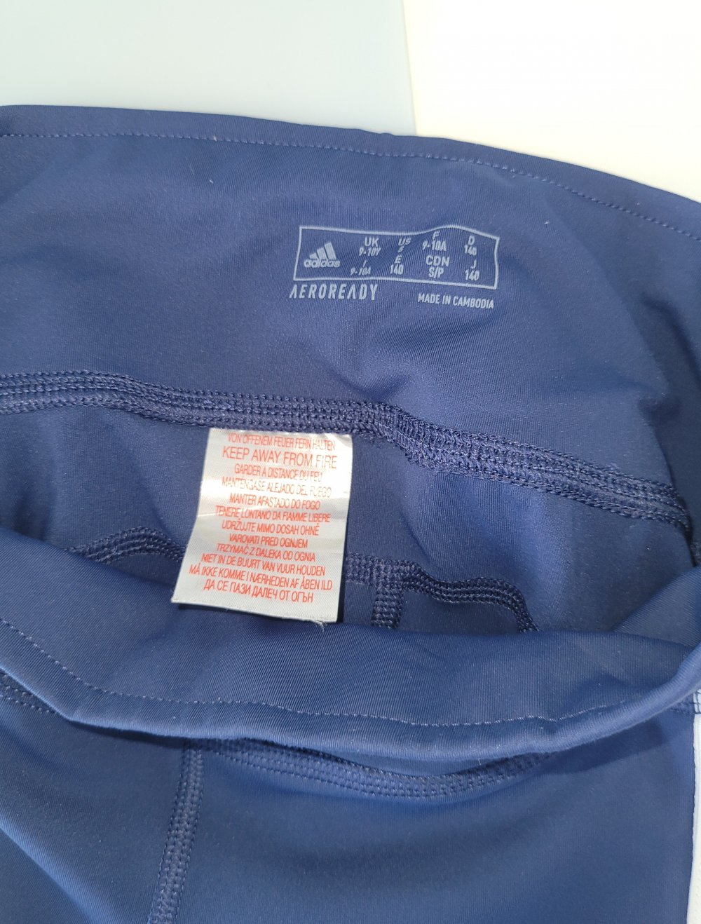 140 #Mädchen #Sport #leggings #Adidas #blau weiß