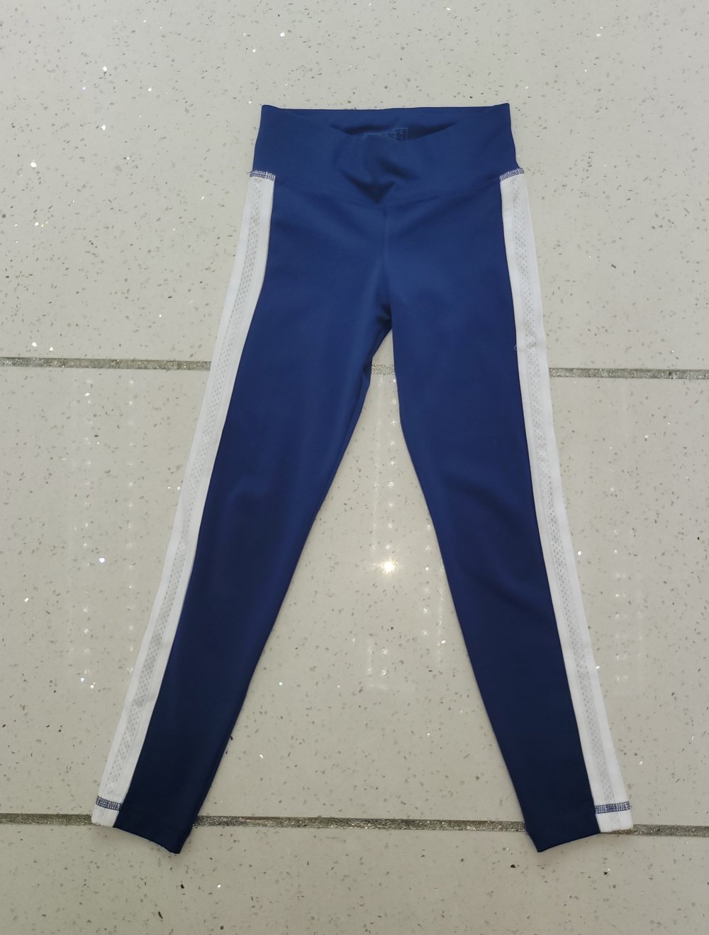 140 #Mädchen #Sport #leggings #Adidas #blau weiß