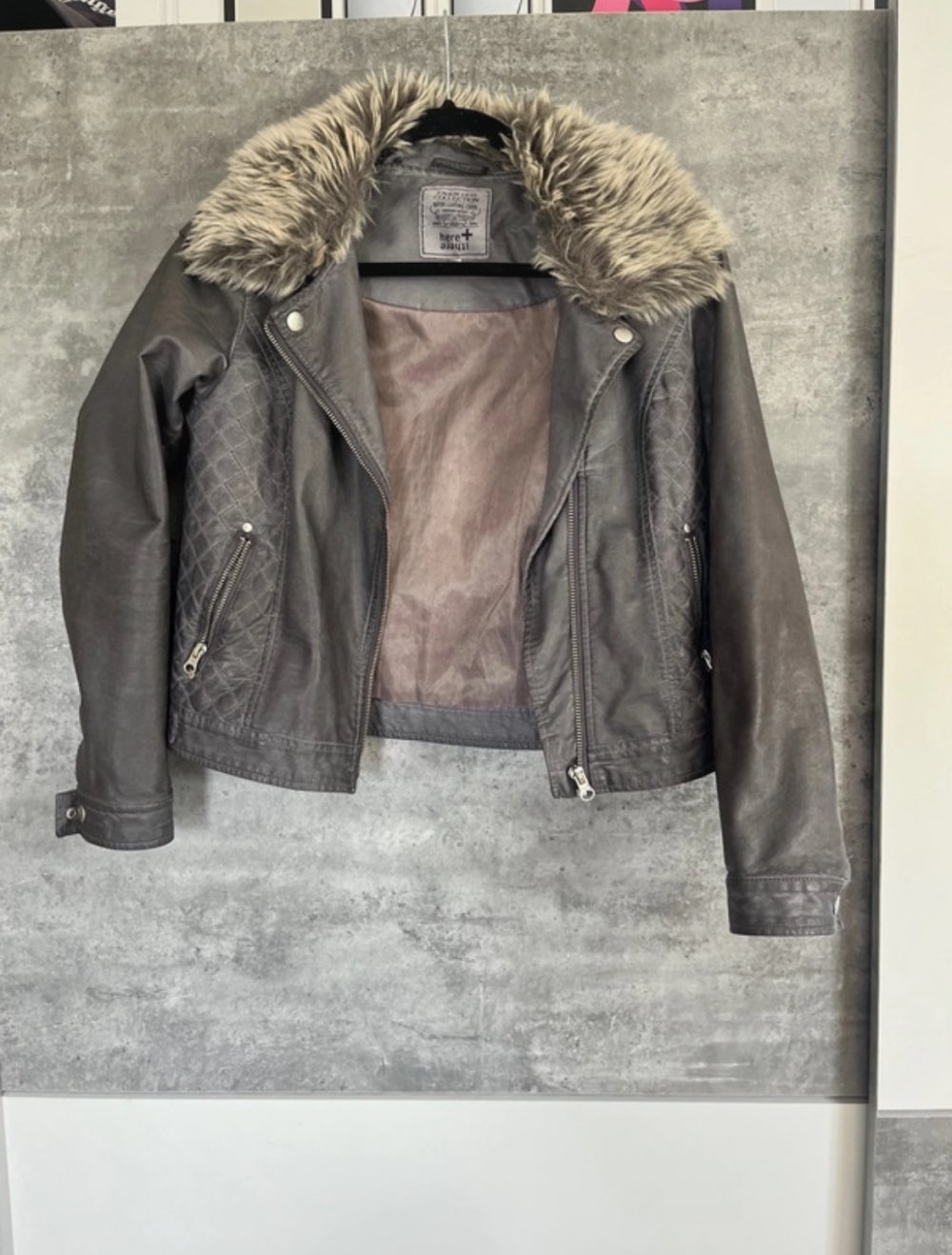 Schöne Leder Jacke