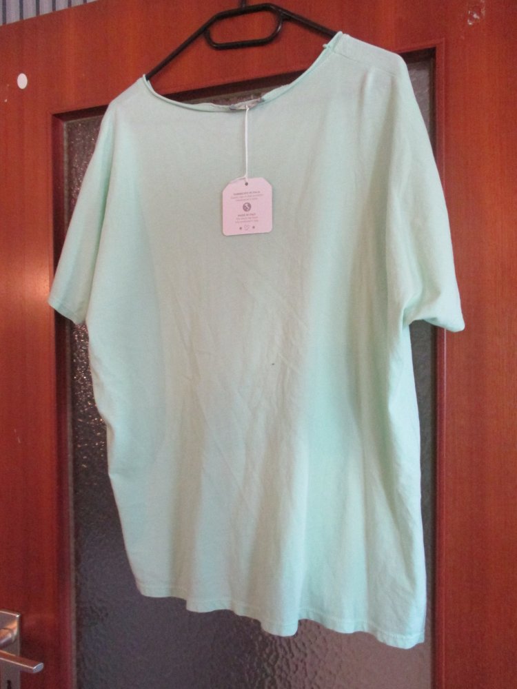 neues damen tshirt mint farbe grün gr. xl mit stern 