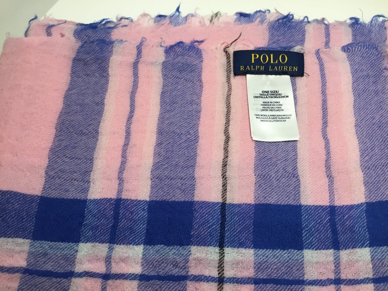 Neu! XXL-Wollschal von Polo Ralph Lauren 