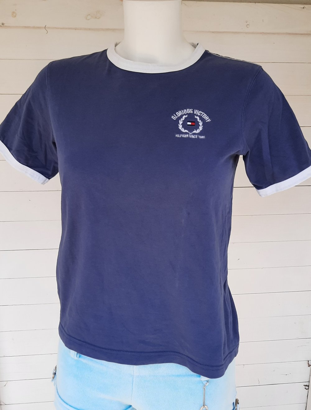 Tommy Hilfiger T-Shirt Gr.XS Maritimer Look