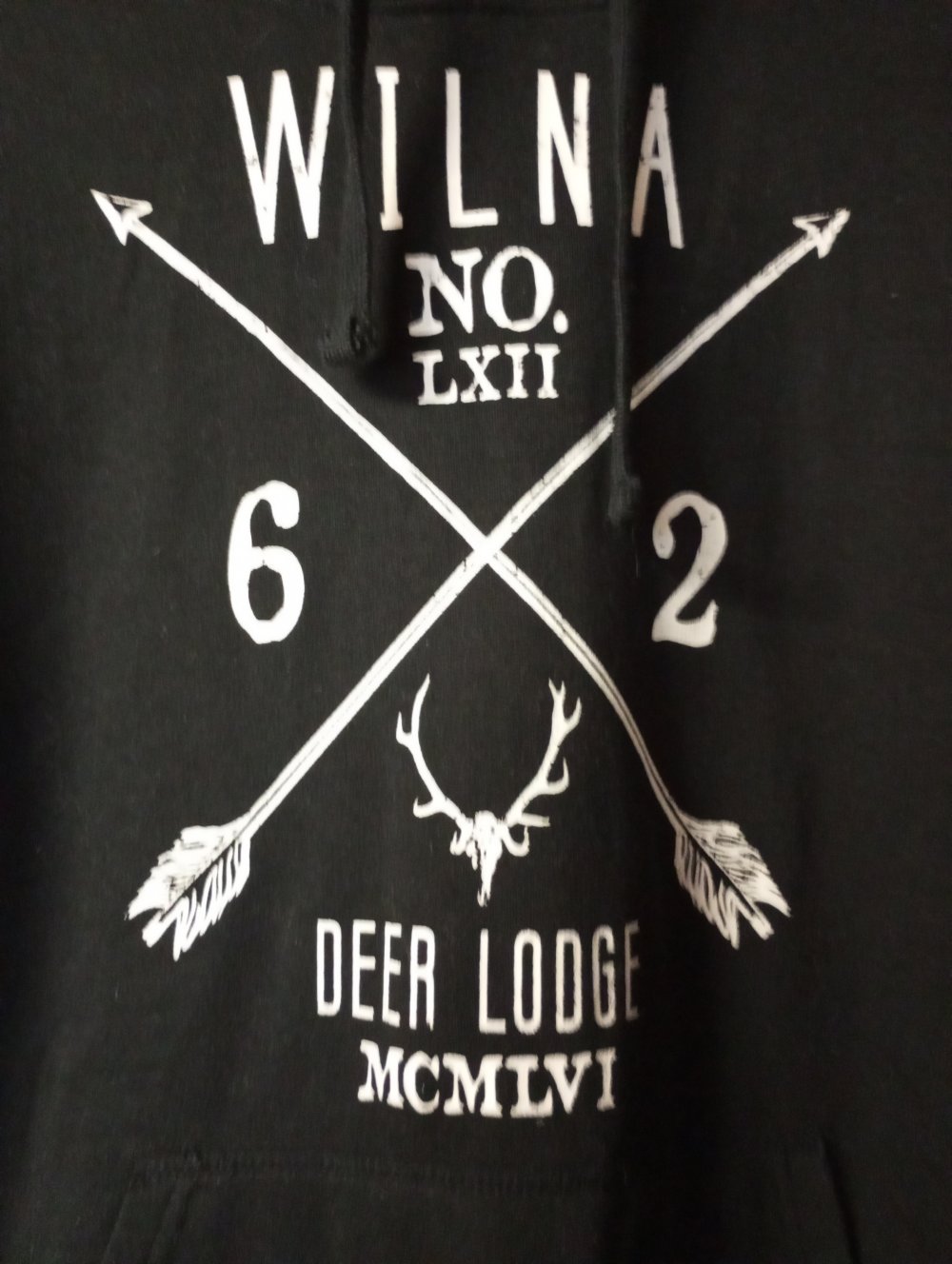 Schwarzer Hoodie