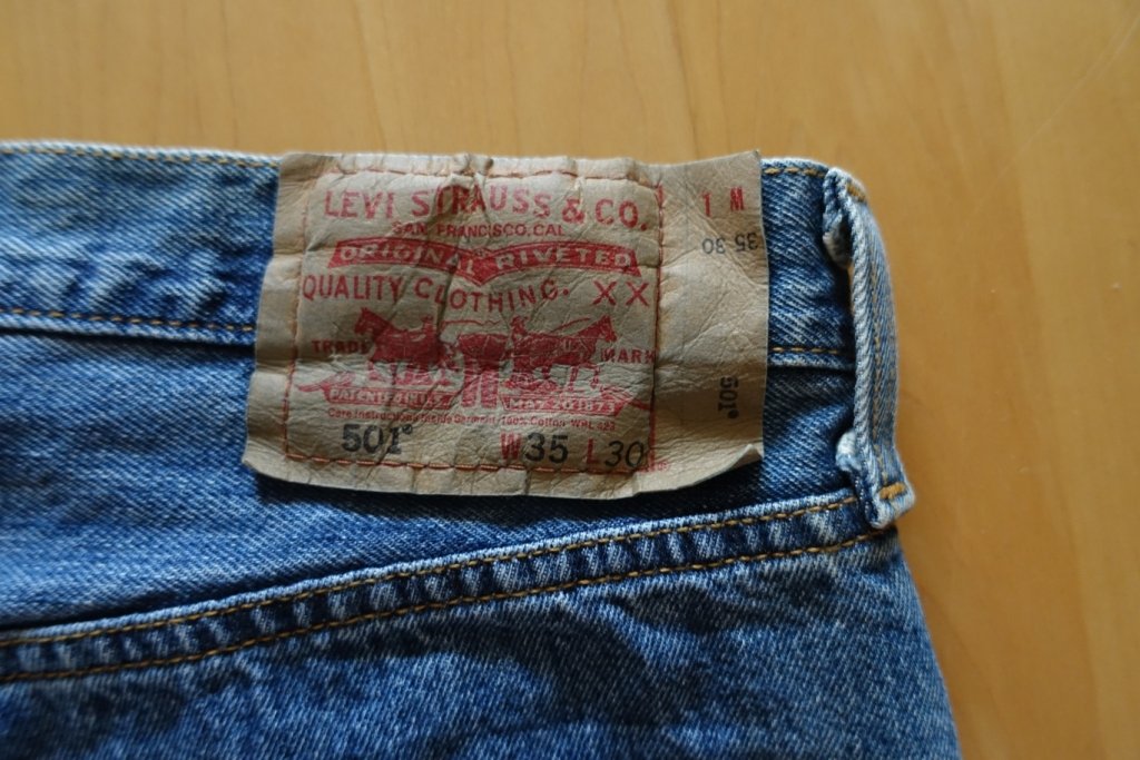 Original Levi's 501 35 30 Blau
