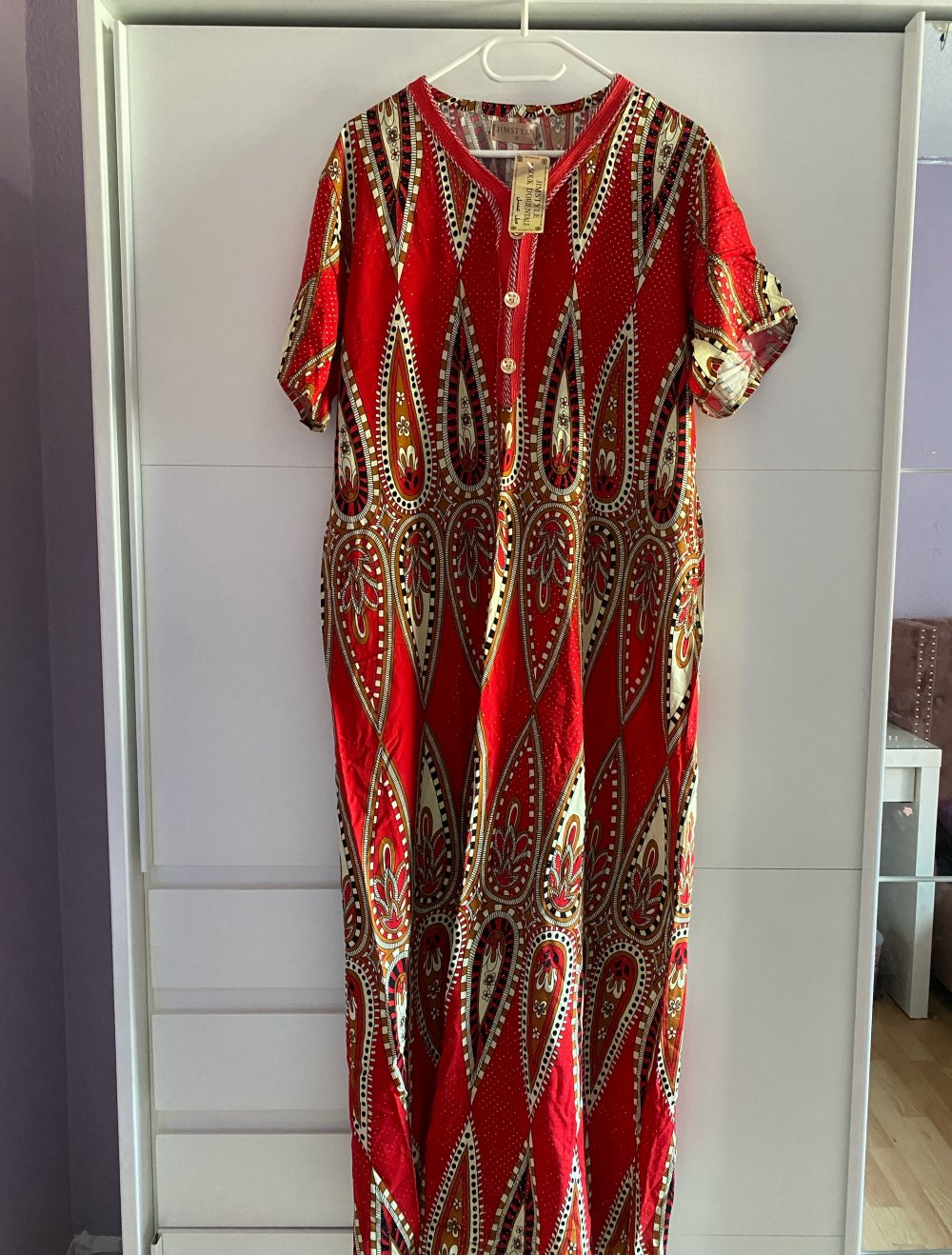 rotes Munster Kleid