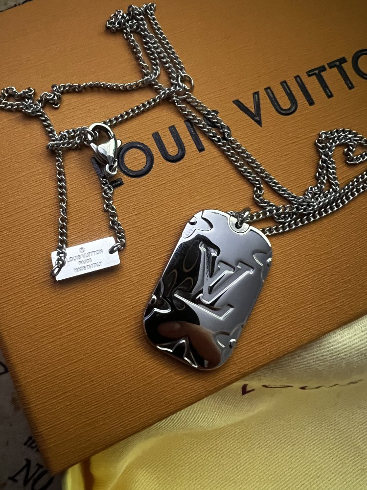 LV Halskette Silber