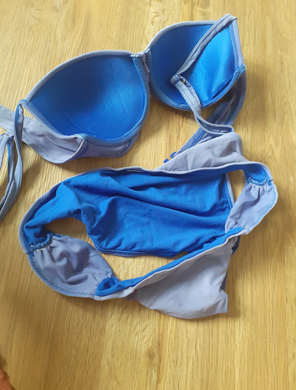 Hunkemöller Bikini Größe 36 s royalblau königsblau 75B Hose etwas ausgeleihert