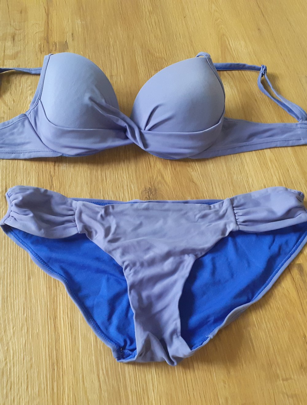 Hunkemöller Bikini Größe 36 s royalblau königsblau 75B Hose etwas ausgeleihert