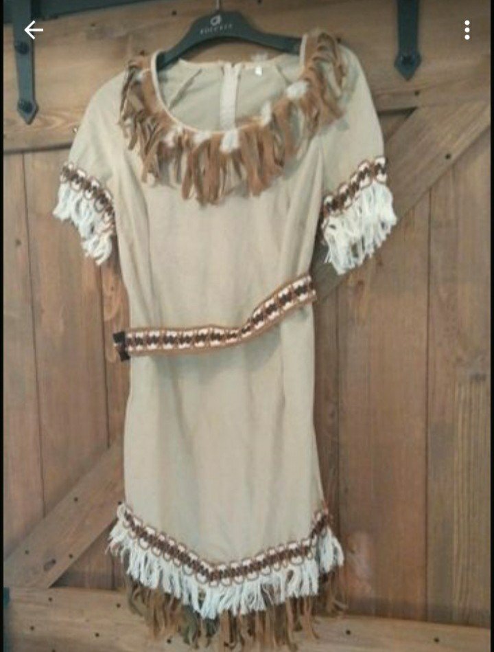 Indianerin Kostüm 36 Fasching Karnevalskostüm Fransen beige braun Pocahontas inklusive Gürtel
Fastnacht ungetragen Pierros Damenkostüm