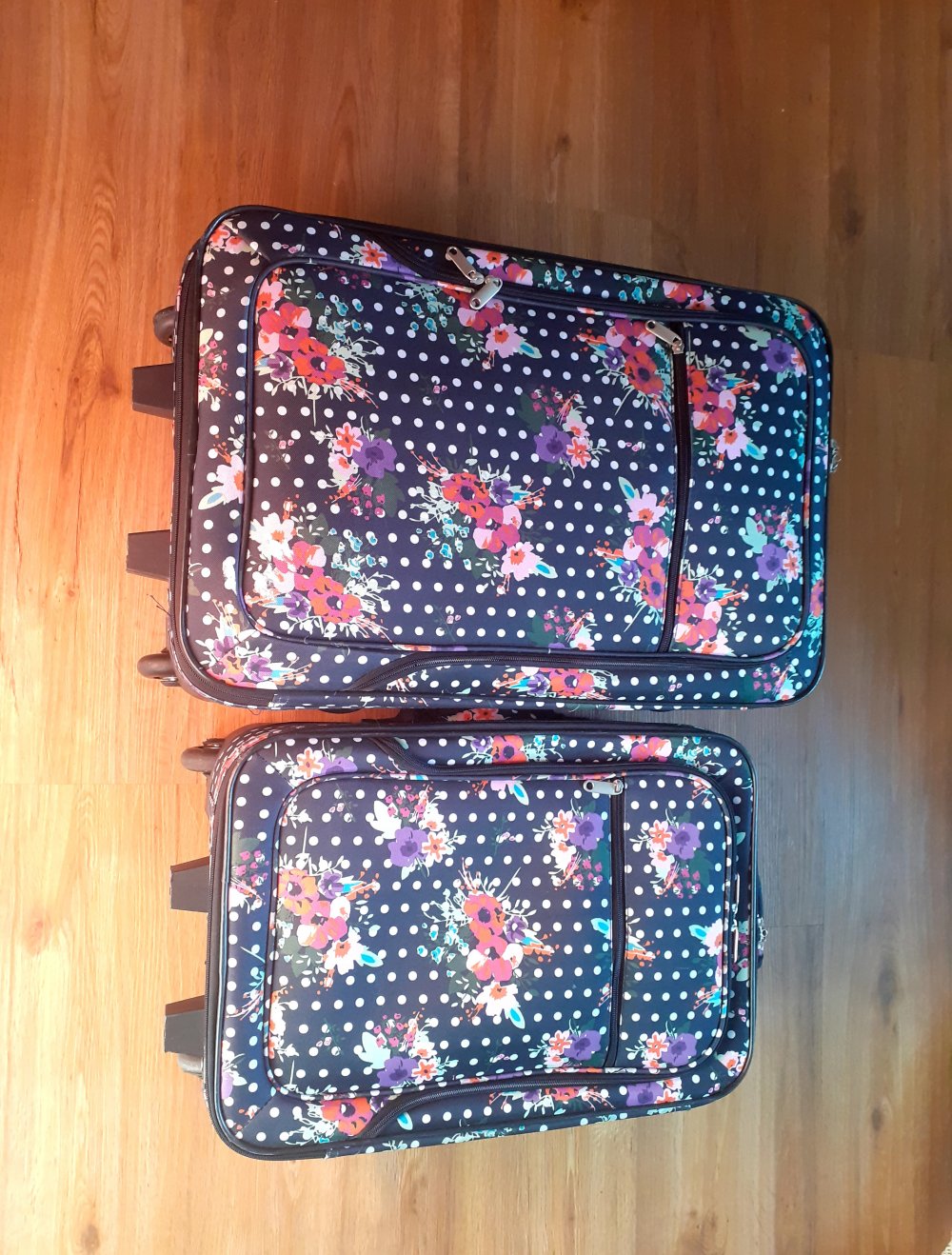 Koffer-Set bunt Polka Dots Punkte Blumen 2 Stück
Koffer Reisekoffer bunt