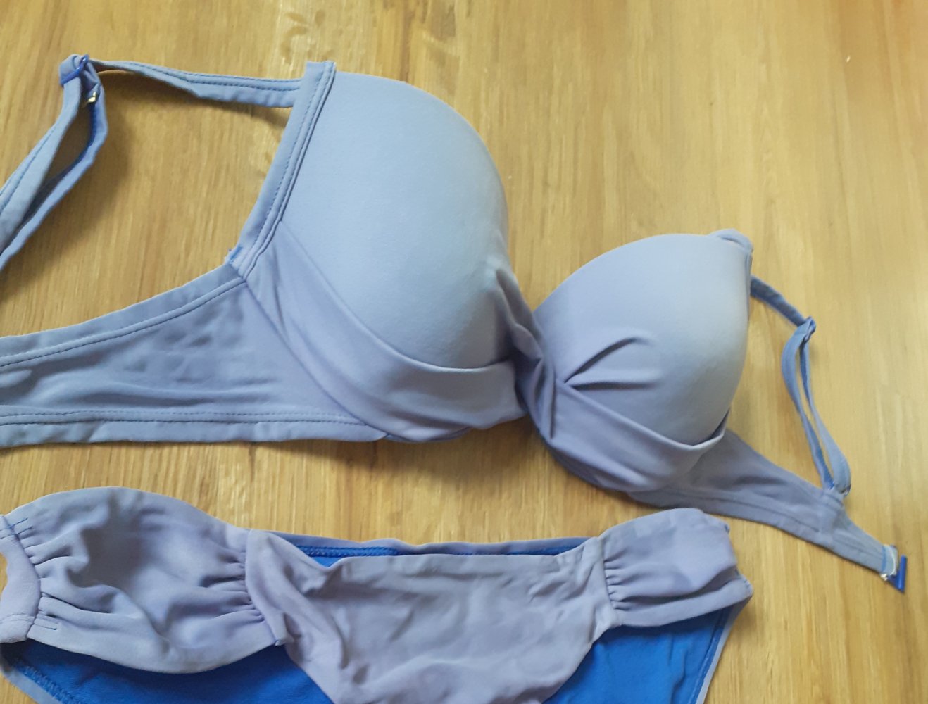 Hunkemöller Bikini Größe 36 s royalblau königsblau 75B Hose etwas ausgeleihert