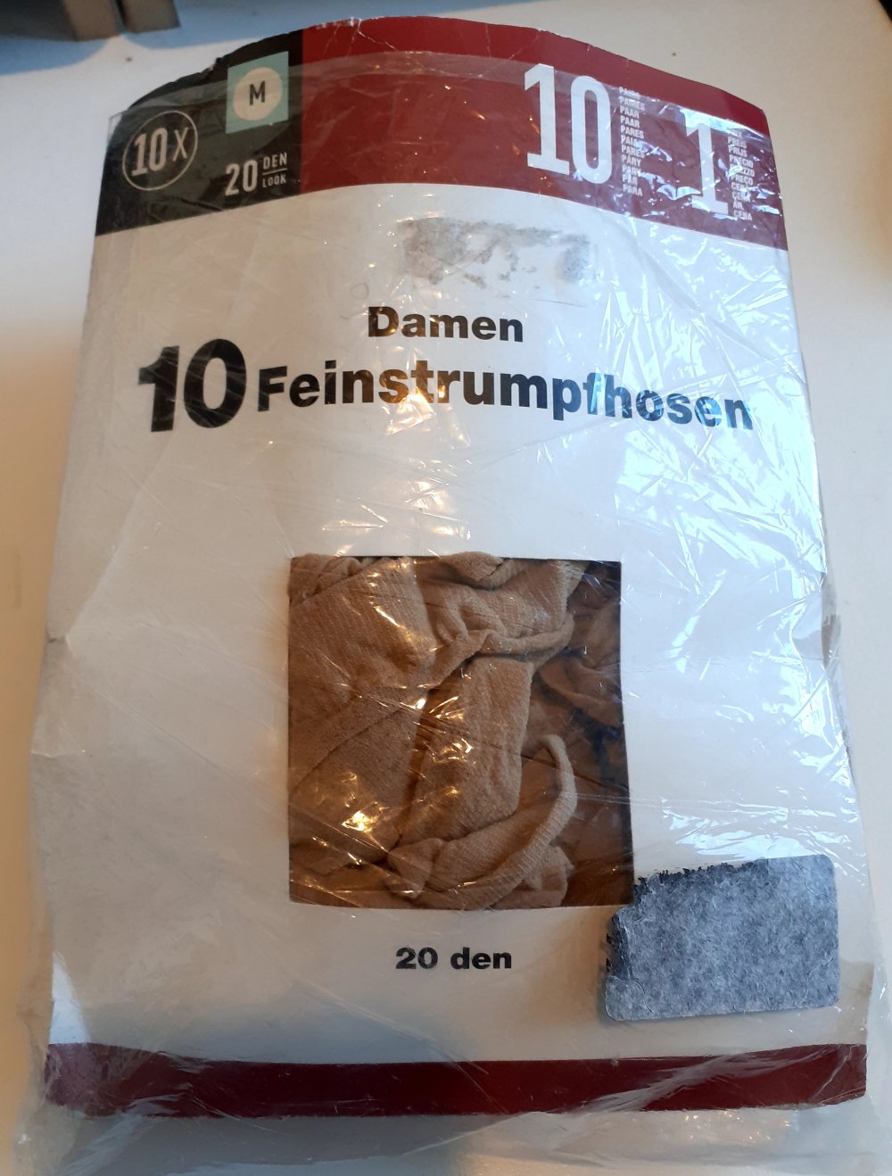 6er Pack Feinstrumpfhosen Damen transparent 20 den Größe M 6 Paar C&A Hautfarben