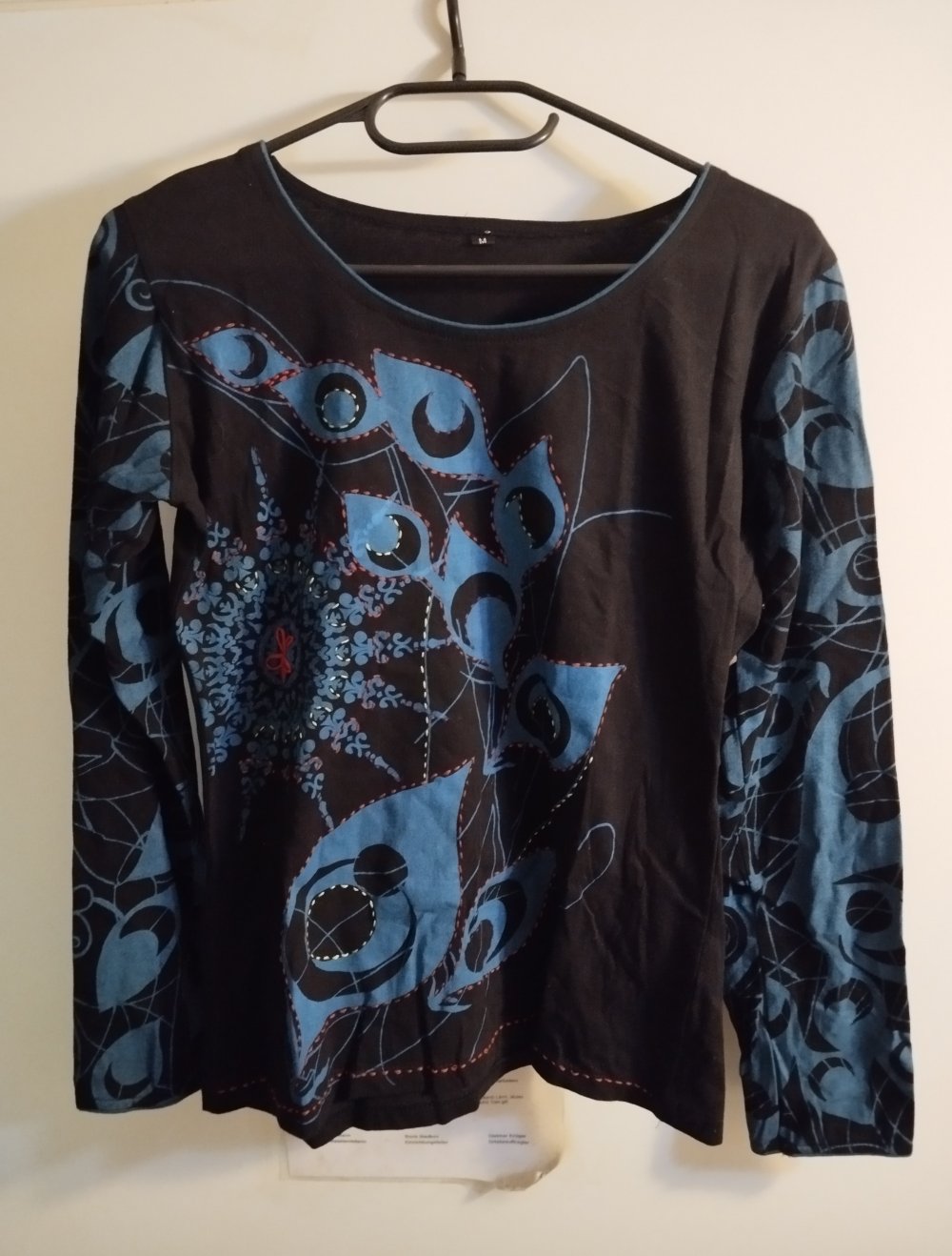 Langarm Shirt mit Muster