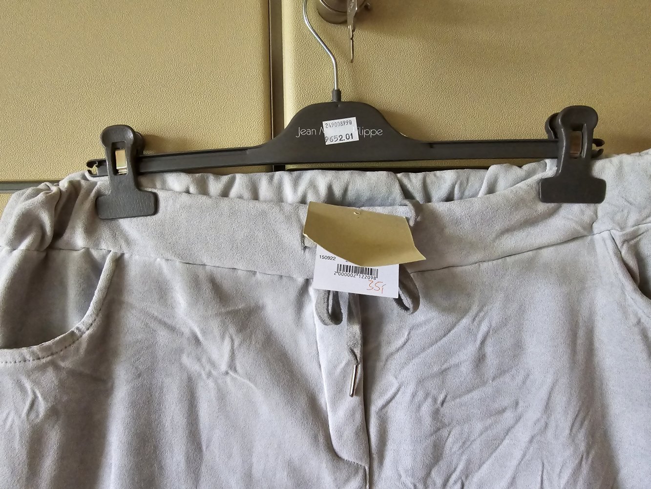 Tredy Zukauf Joggpant Gr. 48 in Silber, ungetragen