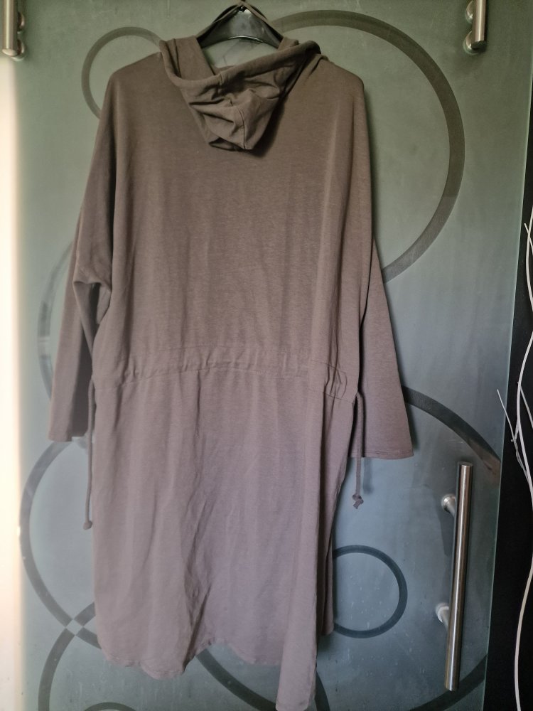 Mittelbrauner Mantel aus Sweatstoff von Tredy Gr. 48, ungetragen