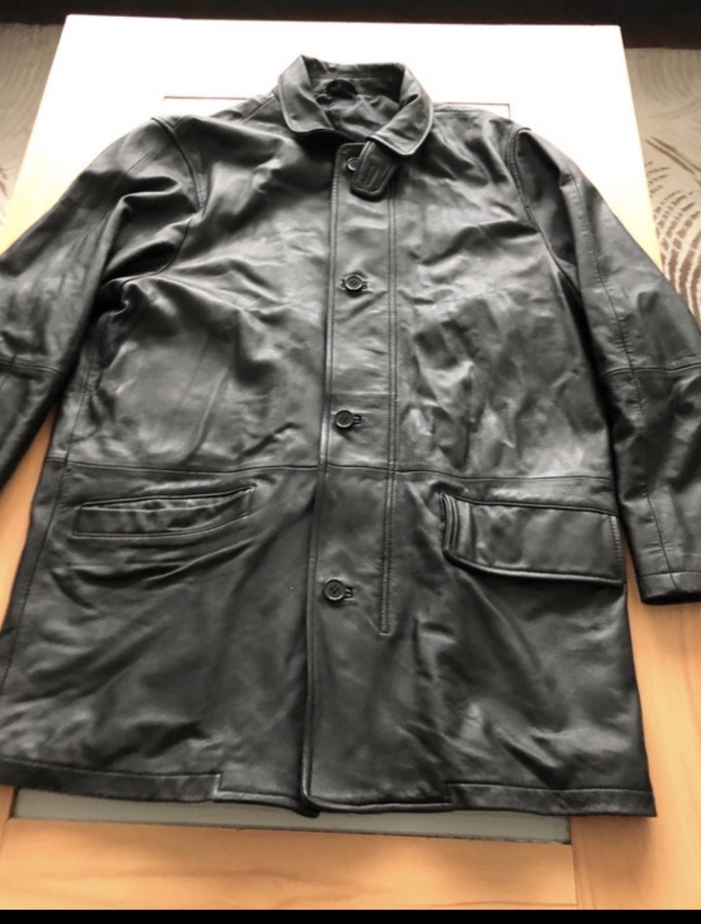 Herren Leder Mantel gr.L