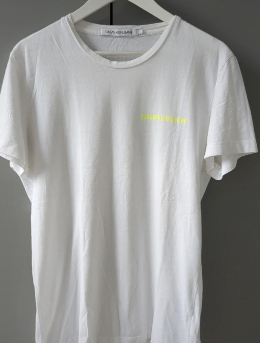 Weisses T-Shirt kurzarm Gr.L von Calvin Klein