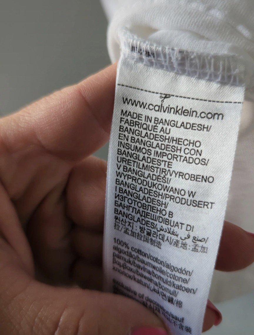 Weisses T-Shirt kurzarm Gr.L von Calvin Klein