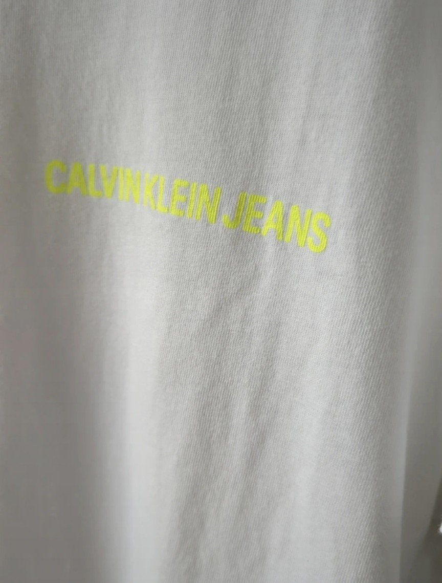 Weisses T-Shirt kurzarm Gr.L von Calvin Klein