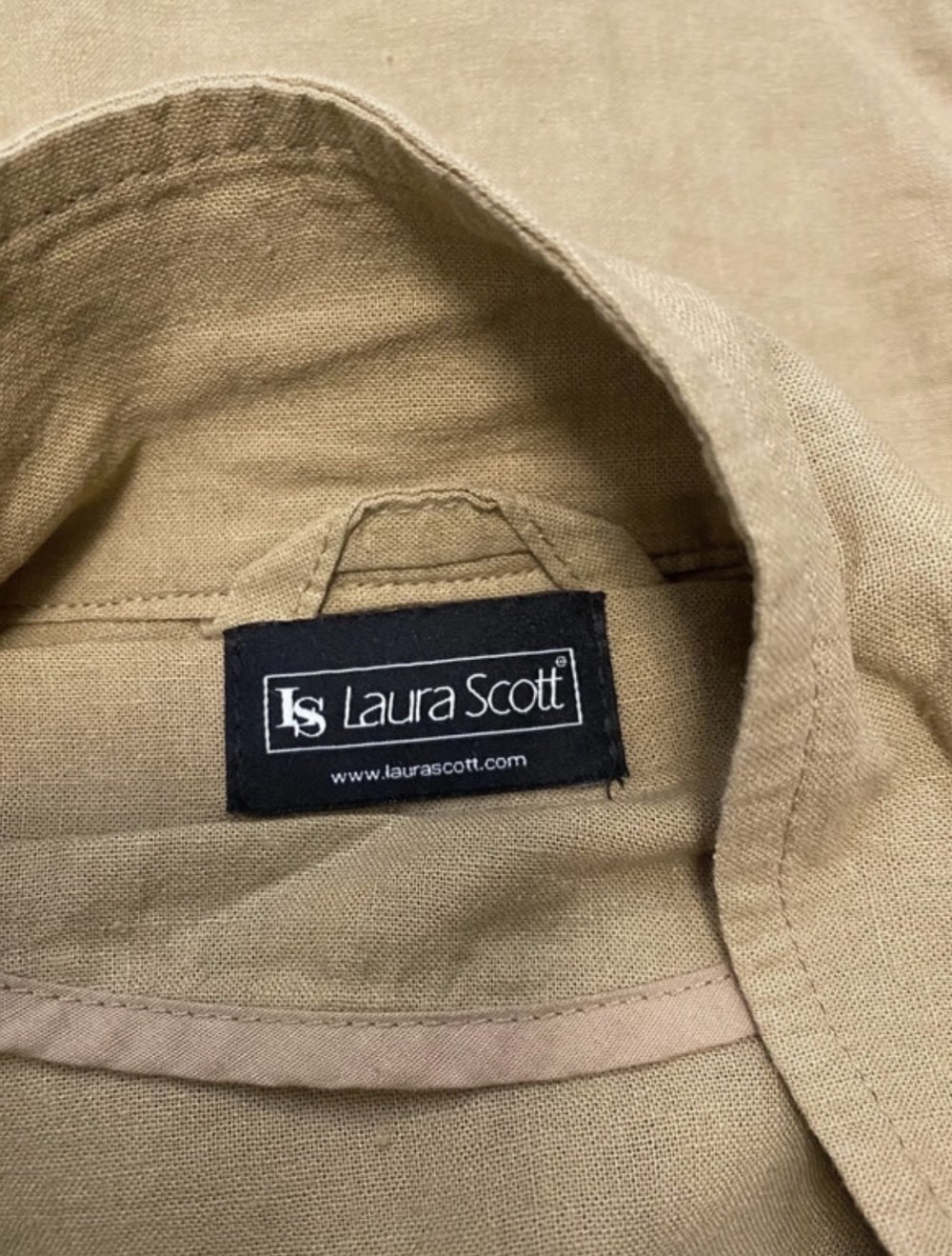 55%Leinen Leichte Jacke von Laura Scott Gr 34