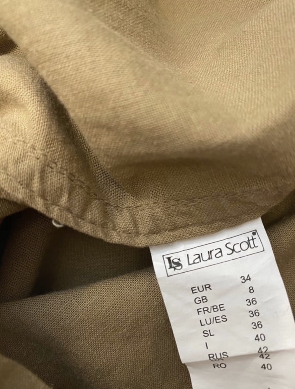 55%Leinen Leichte Jacke von Laura Scott Gr 34