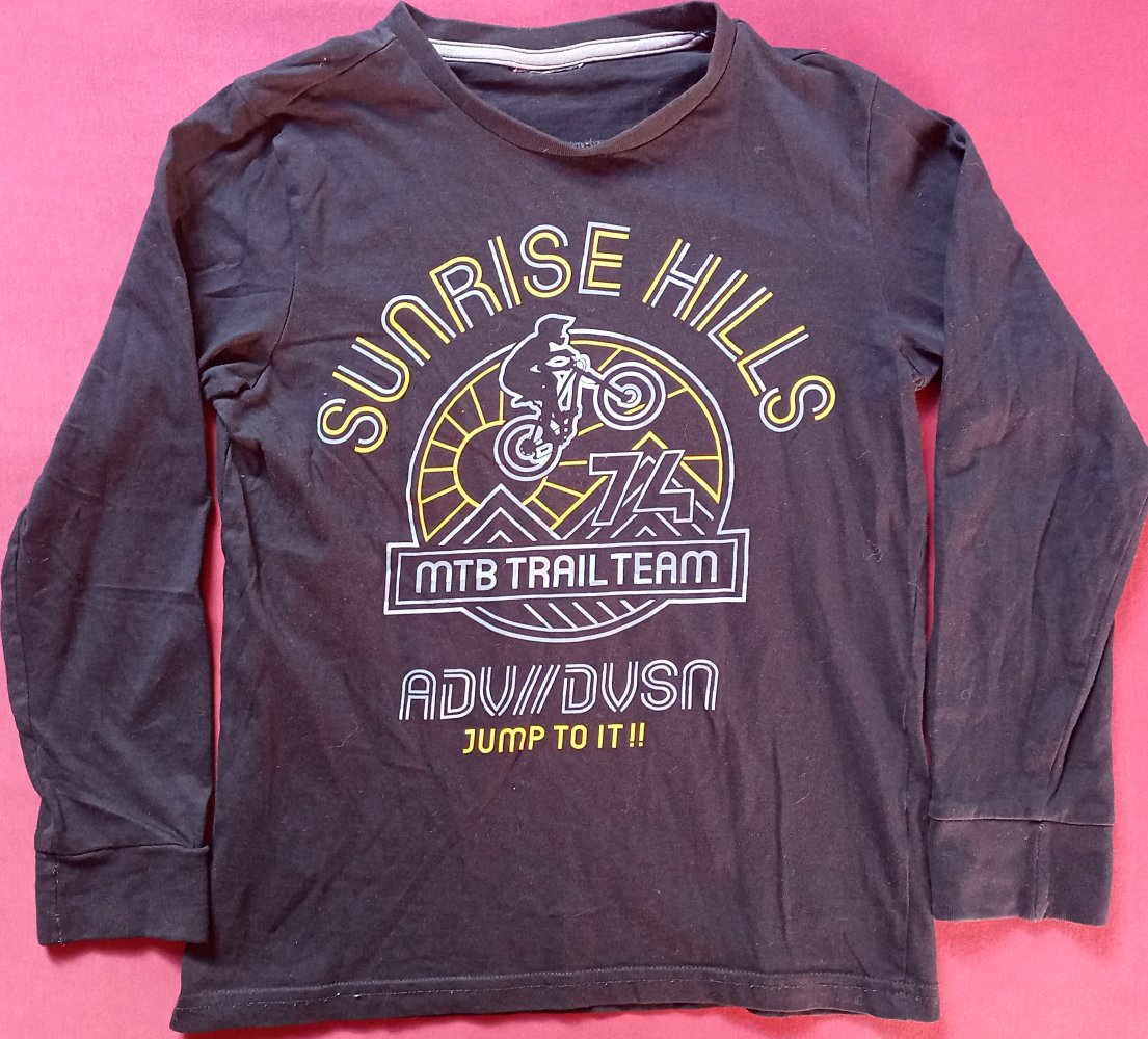 4er Pack - Kinder Langarmshirts mit Aufdruck oder Muster