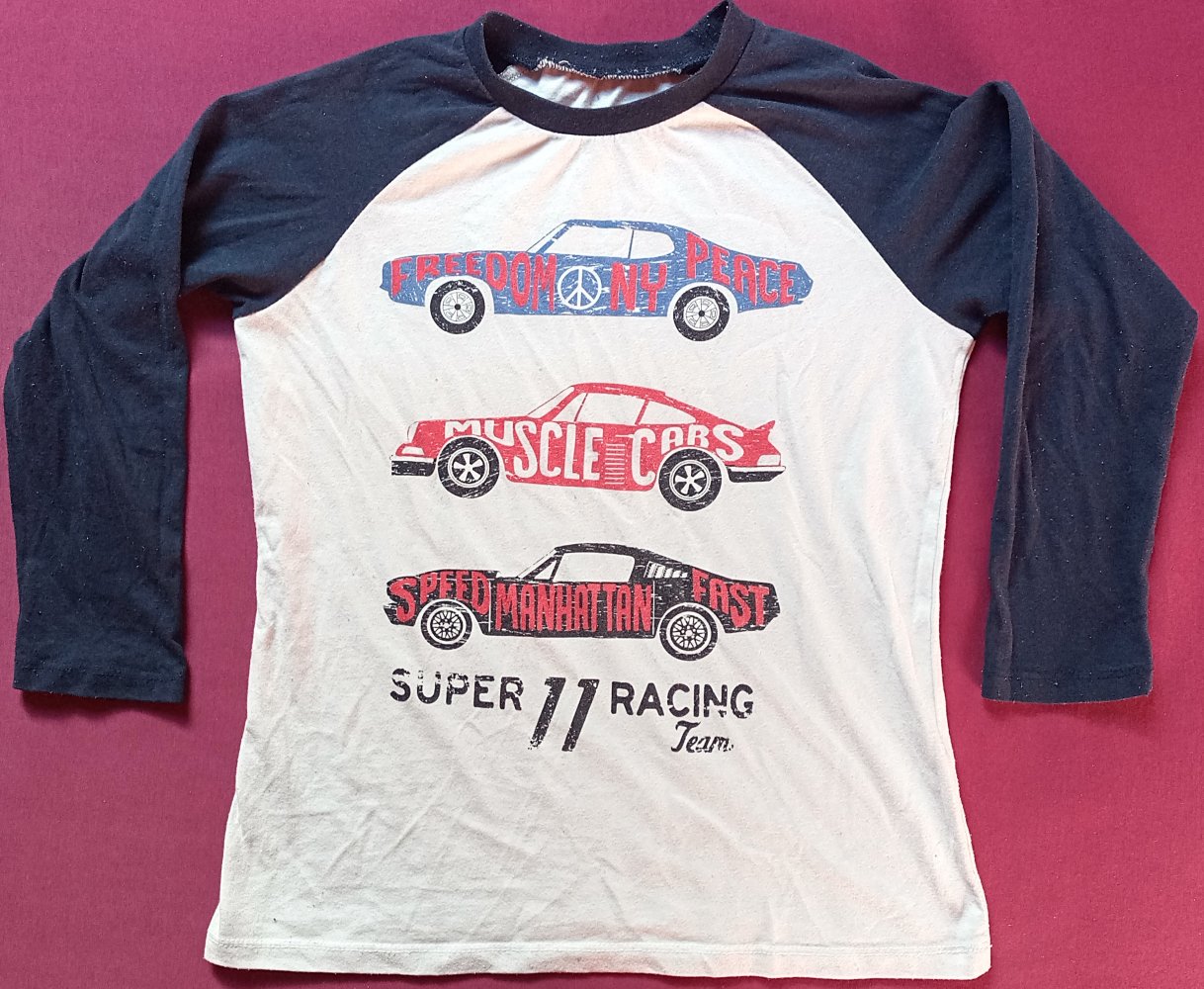 3er Pack - Kinder Langarmshirts mit Aufdruck oder Wendepailletten
