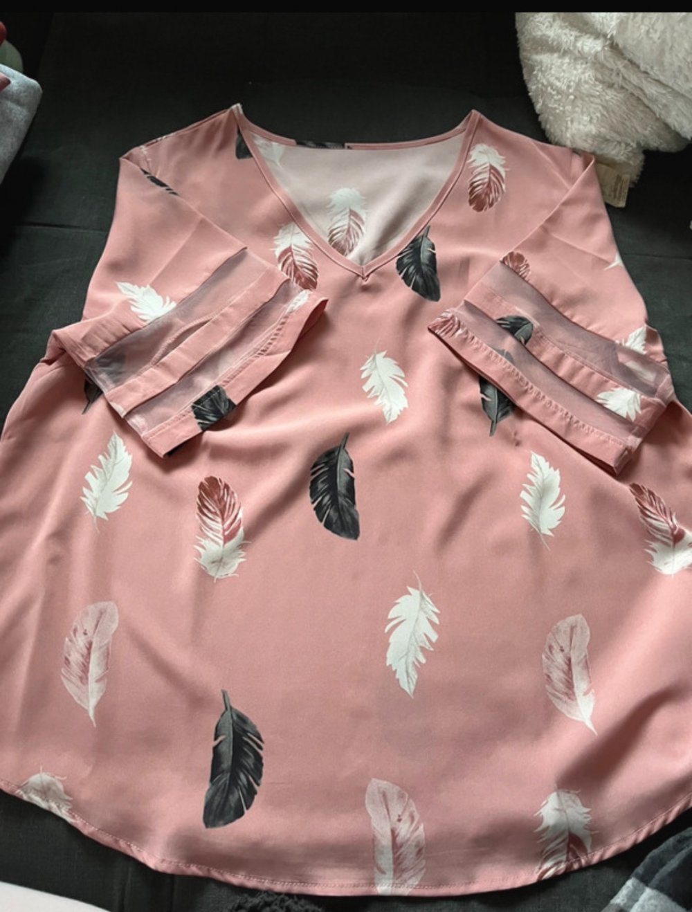 kurzärmlige Bluse
