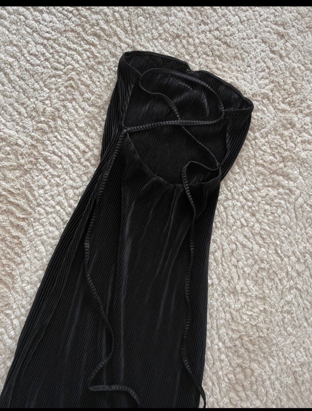 Trägerloses Kleid mit Rücken Schnürung
