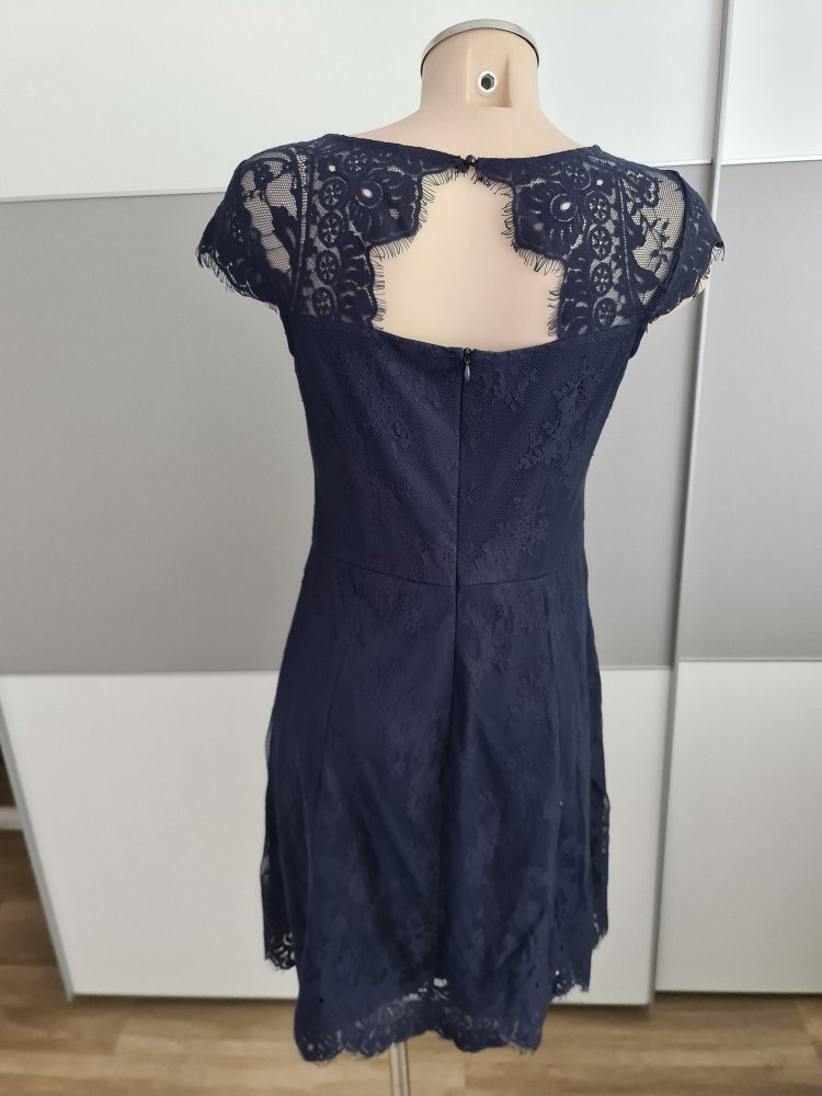 Esprit Kleid marineblau Spitze Gr.M