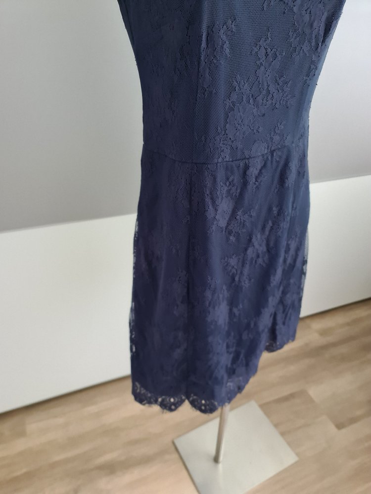 Esprit Kleid marineblau Spitze Gr.M
