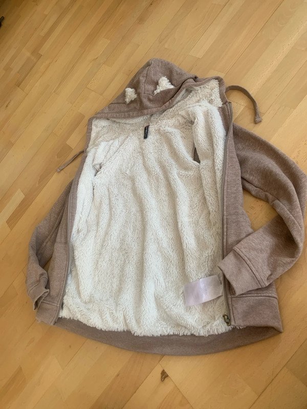 fb sister fishbone Kuschel Pulli mit Reiisr und Teddy Ohren 36