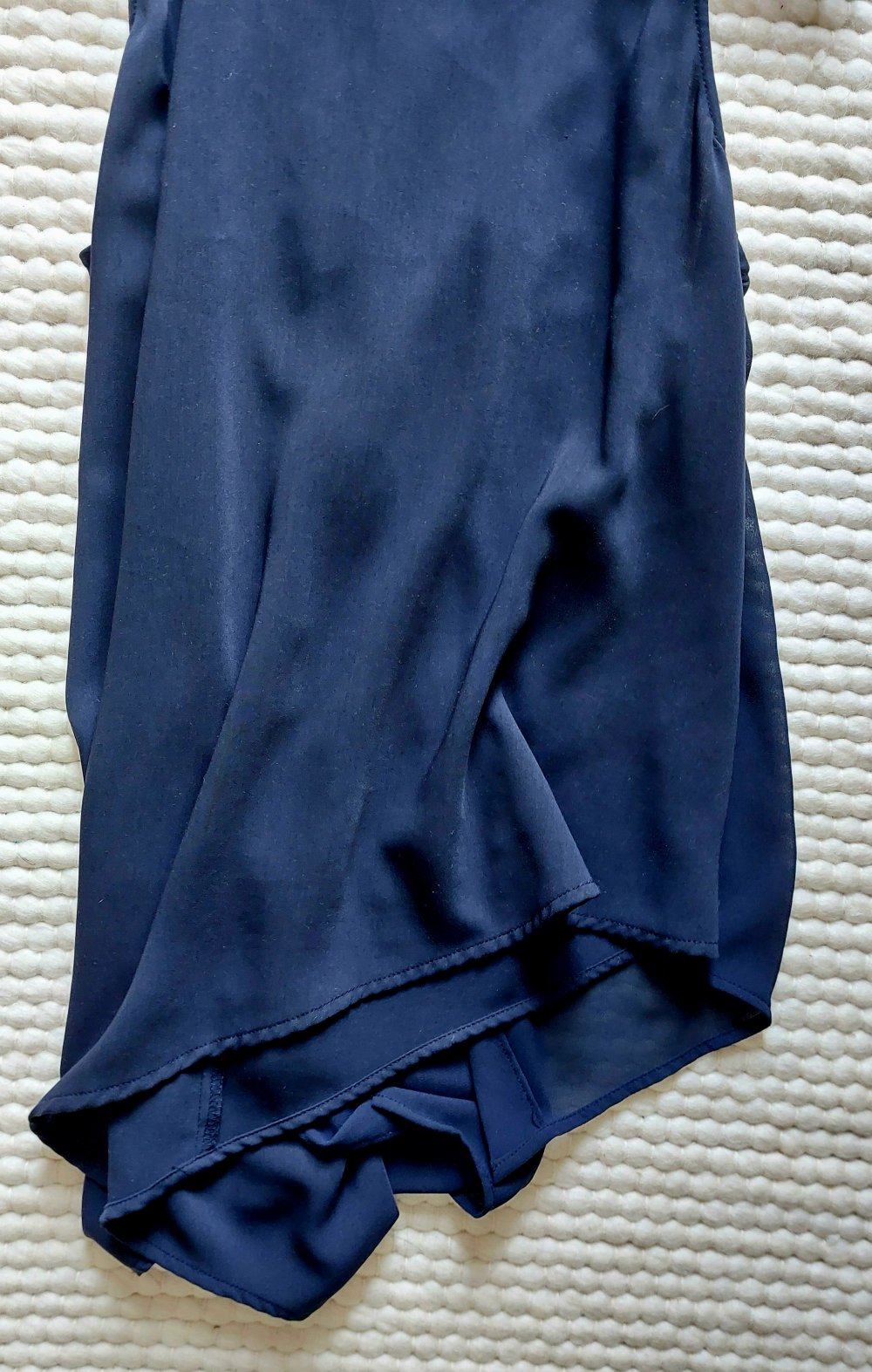 Wasserfall Bluse H&M dunkelblau 