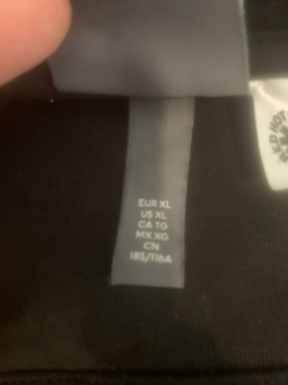 Kapuzensweatshirt mit RHCP-Logo, Größe XL