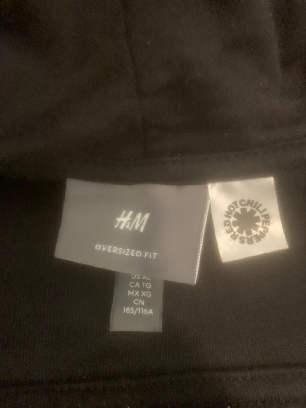 Kapuzensweatshirt mit RHCP-Logo, Größe XL