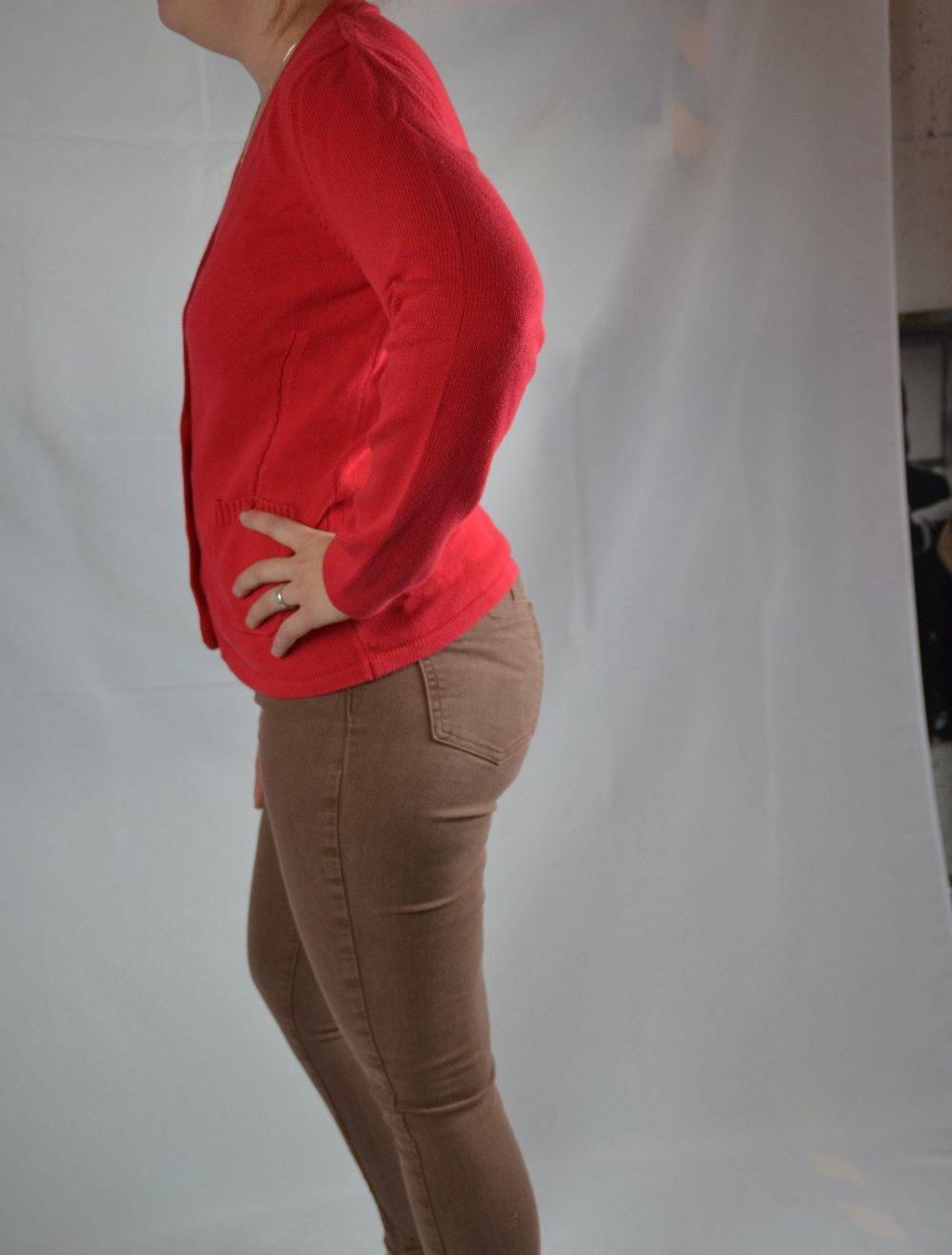 Braune Jeanshose
