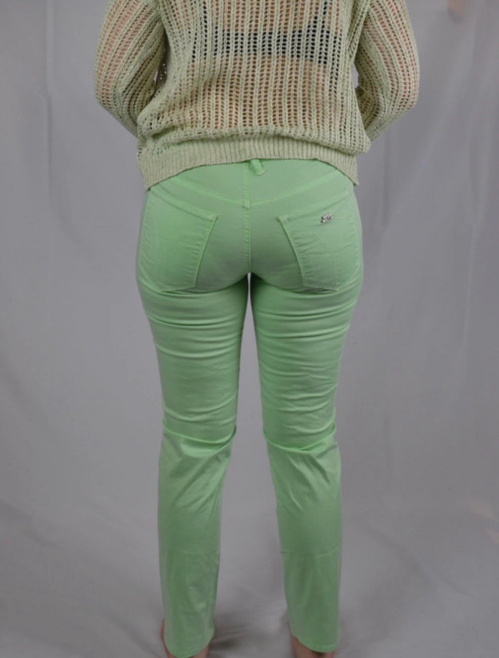 Hellgrüne Jeans