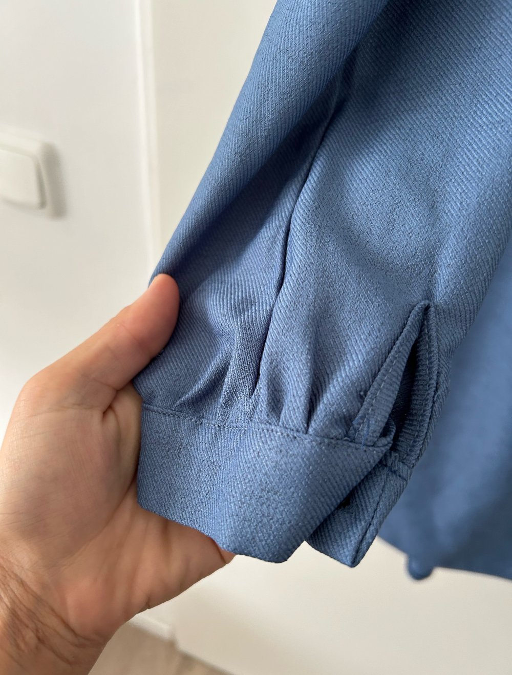 Blaues Perlen Tunika Kleid