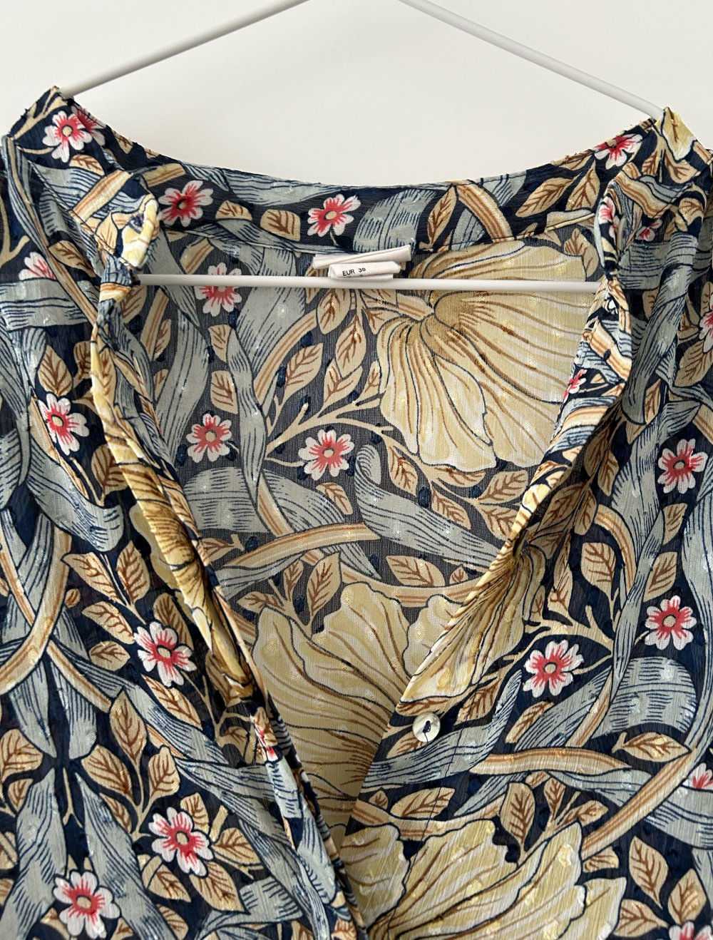 Gemusetertes Chiffon Kleid