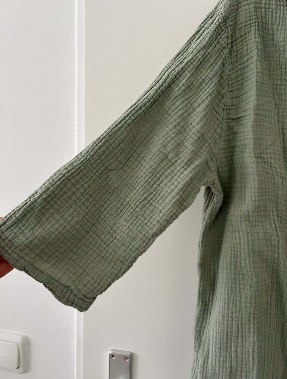 Khaki Musselin Hemd