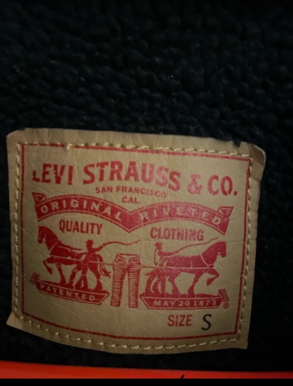 Damen Jeansjacke Levis schwarz Gr. S gefüttert