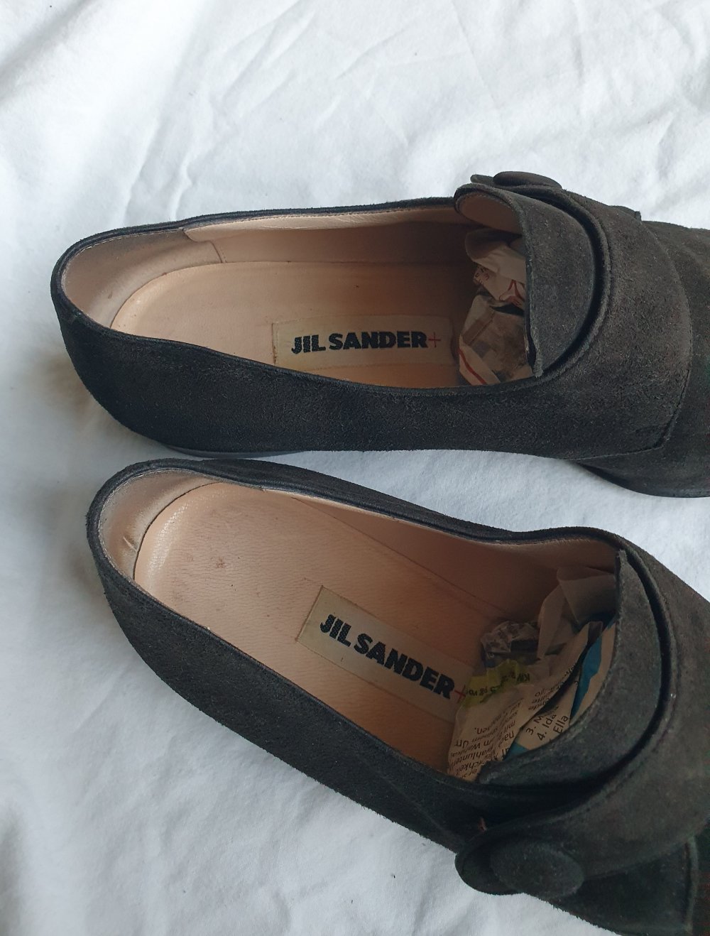 Jil Sander Vintage Loafers Slip Ons Braun - Grau Gr. 38,5 Schuhe
