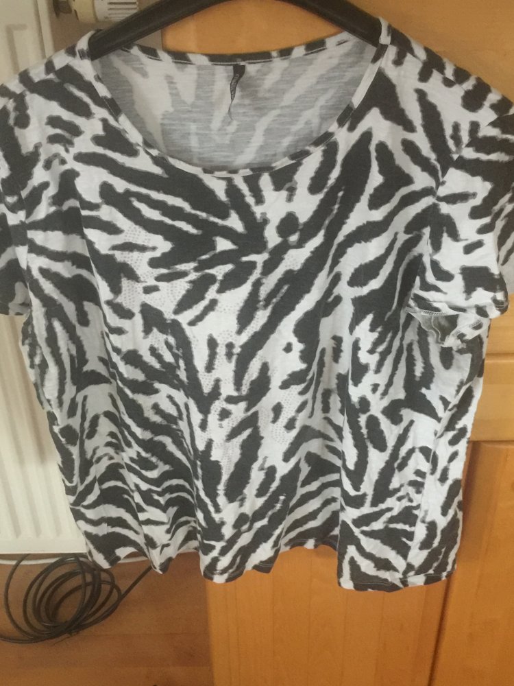 T-Shirt Damen Zebrastreifen