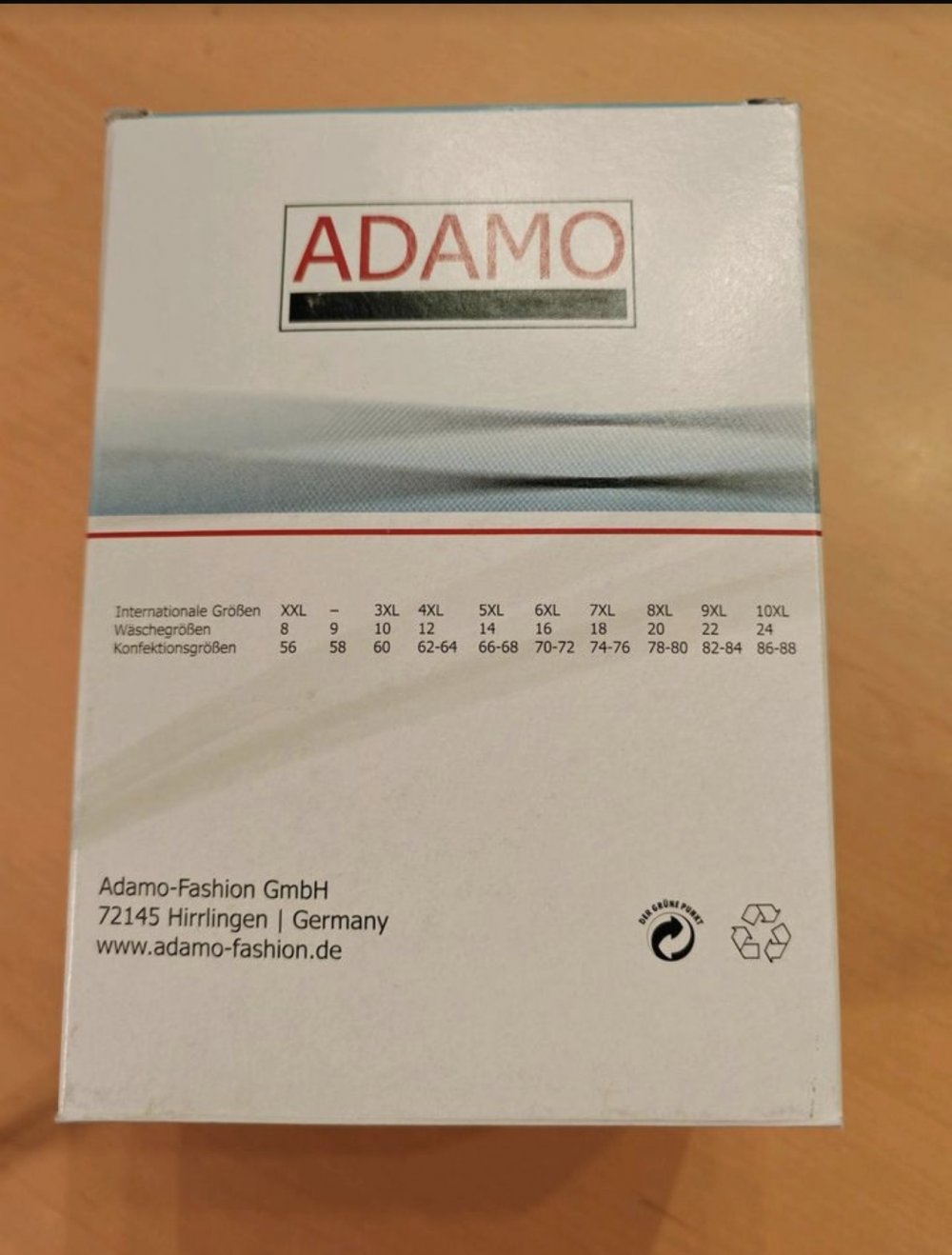 Lange Feinripp Unterhose in schwarz von Adamo, Gr. 4XL / 12, neu