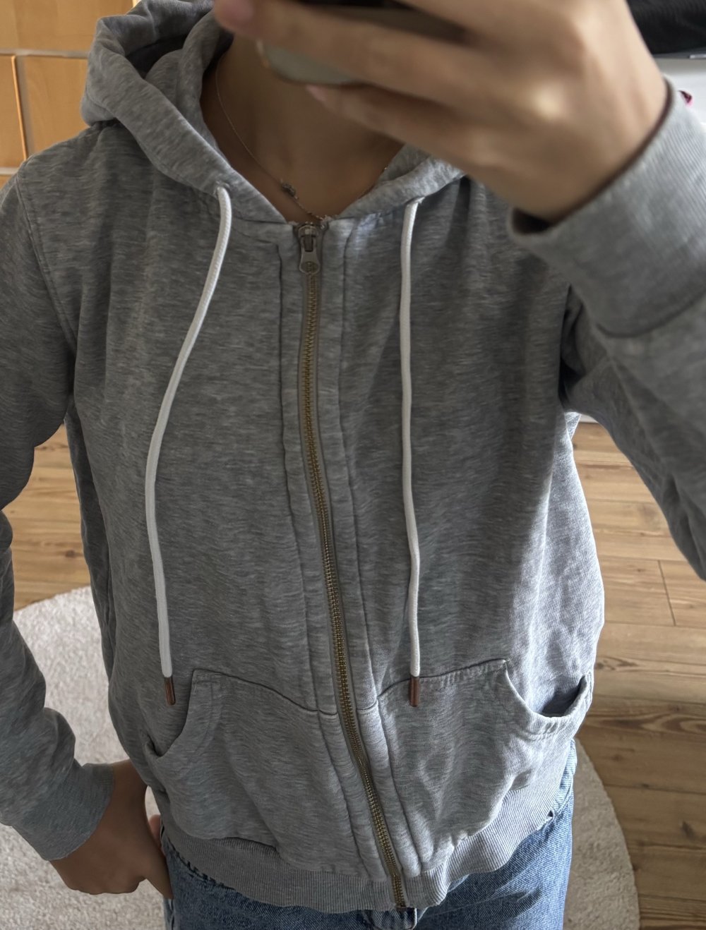 Graue Basic Jacke